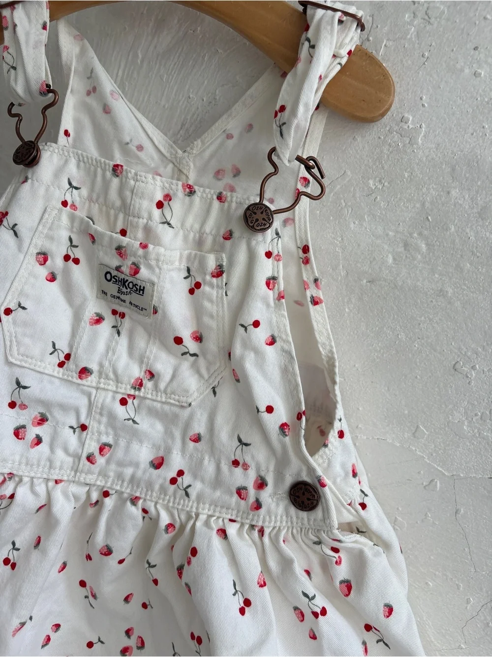 Oshkosh bgosh cherry 4T overall dress